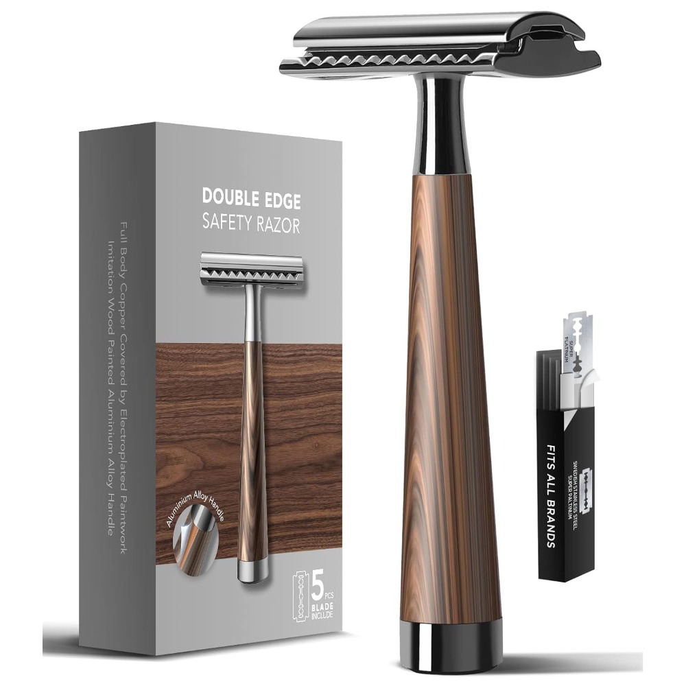 Safety Razor Handle - Rasoio di sicurezza professionale da uomo