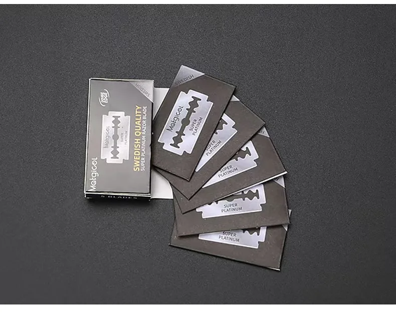 Safety Razor Handle - Lame di ricambio in acciaio inossidabile